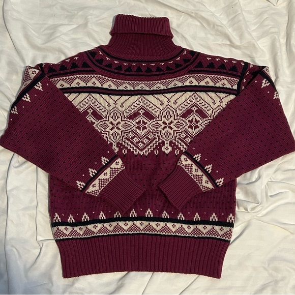 Vintage Holiday Christmas Turtleneck Sweater - S - Picture 6 of 7